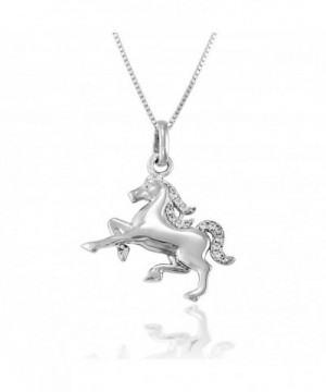 Sterling Sparkling Zirconia Running Necklace