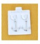 Sterling Silver Rhodium Plated Earrings