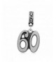 Stainless Steel Dangling Number Charm