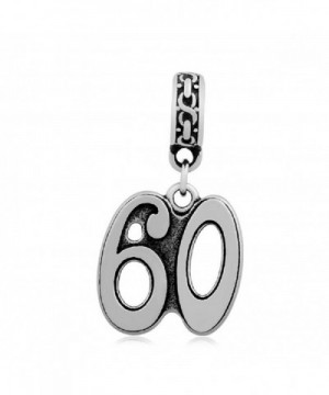 Stainless Steel Dangling Number Charm