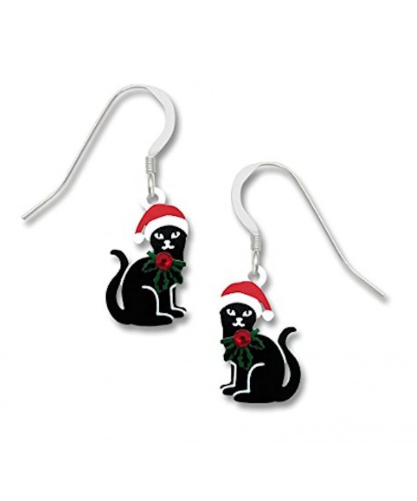 Sienna Sky Earrings Cats Santa