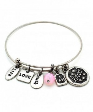 Symbology Loved Bangle Bracelet Silver