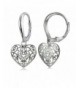 Sterling Polished Filigree Leverback Earrings