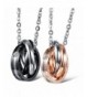 Stainless Matching Interlocking Couples Necklace