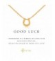 Horseshoe Necklace Pendant Gold Plated