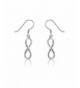 Sterling Infinity High Polish Dangling Earrings