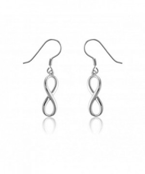 Sterling Infinity High Polish Dangling Earrings