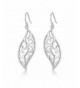 Polished Sterling Filigree Fluttering Earrings