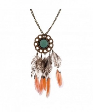 Bohemian Colorful Feathers Necklace 01003240