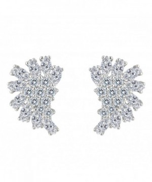 EleQueen Sterling Zirconia Marquise Earrings