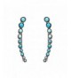 Climber Crawler Earrings Turquoise Plated