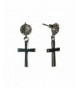 Fashion Earrings Rhinestone Crystal Crucifix