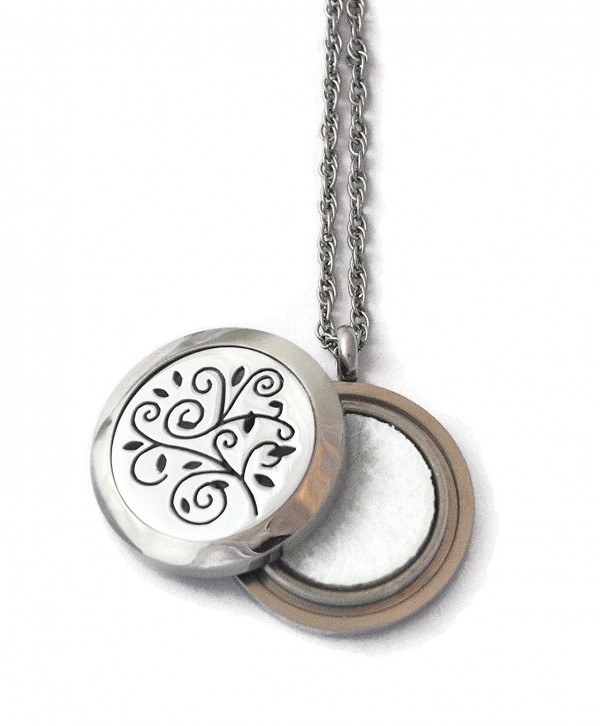 Stainless Steel Aromatherapy Locket Tree Twist