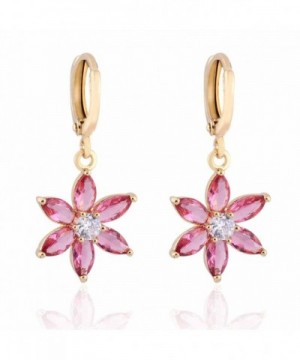 YAZILIND Charming Flower Zirconia Earrings