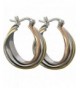 Aienid Stainless Earrings Tri circle 21 5x26 8MM