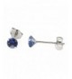 White 25tcw Simulated Sapphire Earrings