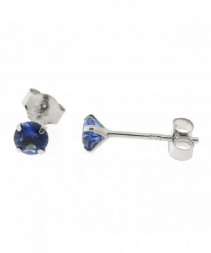 White 25tcw Simulated Sapphire Earrings