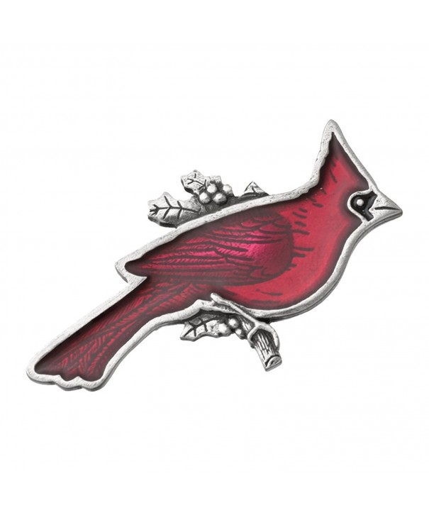 Danforth Cardinal Pewter Brooch Pin