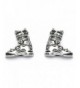 Sterling Silver Boot Stud Earrings