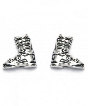 Sterling Silver Boot Stud Earrings