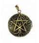 Bronze Pentacle Pentagram Aromatherapy Locket