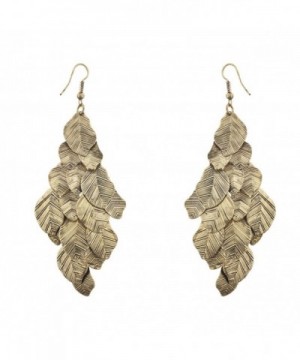 Lux Accessories Burnish Chandelier Earrings