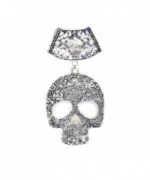 Skull Pendant Jewelry Scarf Accessory