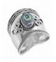 Simulated Abalone Sterling Silver Design