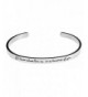 because Inspirational Bracelet Bangle White