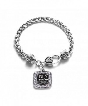 Alcoholics Classic Silver Crystal Bracelet