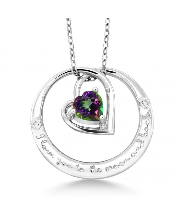 Sterling Silver Mystic Diamond Pendant