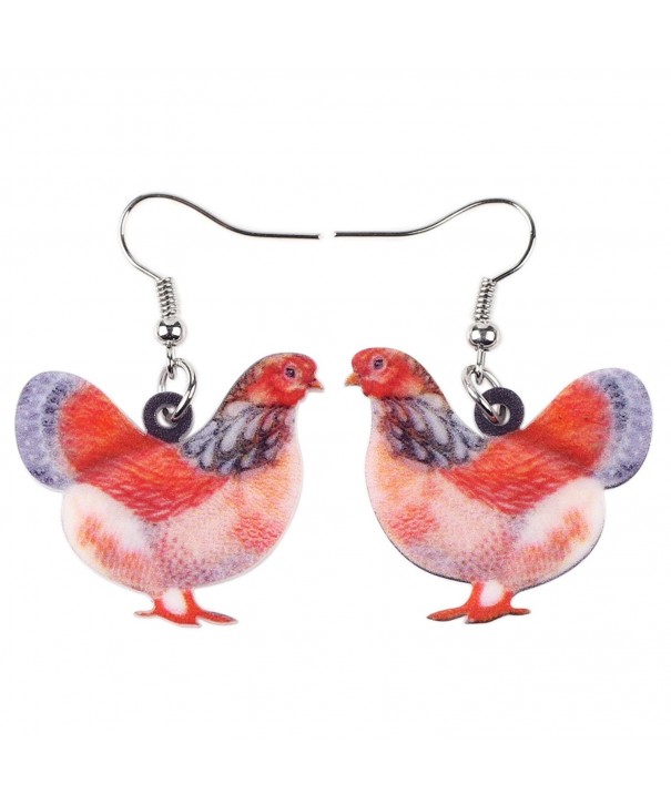 Acrylic Chicken Earrings Design Lovely