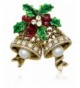 Akianna Gold tone Swarovski Crystals Christmas