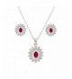 Luxury Jewelry Necklace Earrings Zirconia