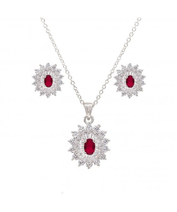 Luxury Jewelry Necklace Earrings Zirconia