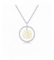 Pendant Necklace Classic Rhodium Zirconia