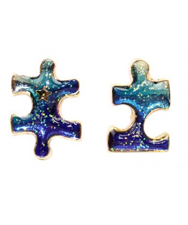 Puzzle Universe Jewelry Earrings gold plated base