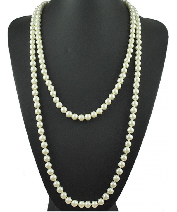 Pearls Flapper Cluster Necklace Gatsby