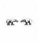 Small Sterling Silver Polar Earrings