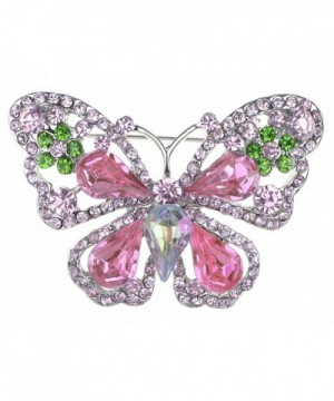 Alilang Peridot Crystal Rhinestone Butterfly