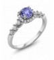 Tanzanite Sapphire Sterling Engagement Available
