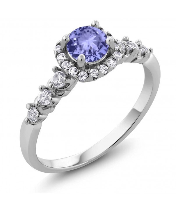 Tanzanite Sapphire Sterling Engagement Available