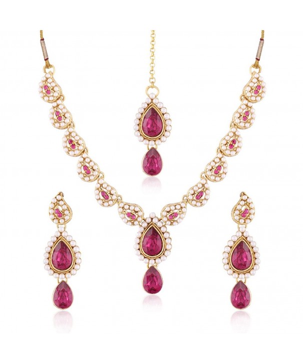 Jewels Necklace Earrings Maang IJ299Q
