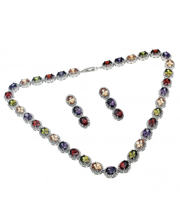 Hermosa Necklace Earrings Sapphire Multicolor