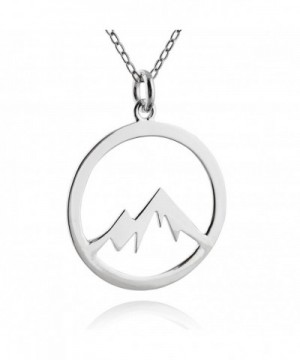Sterling Snowcapped Mountain Pendant Necklace
