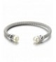 Classic Stainless Twisted Bracelet Synthetic