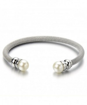 Classic Stainless Twisted Bracelet Synthetic