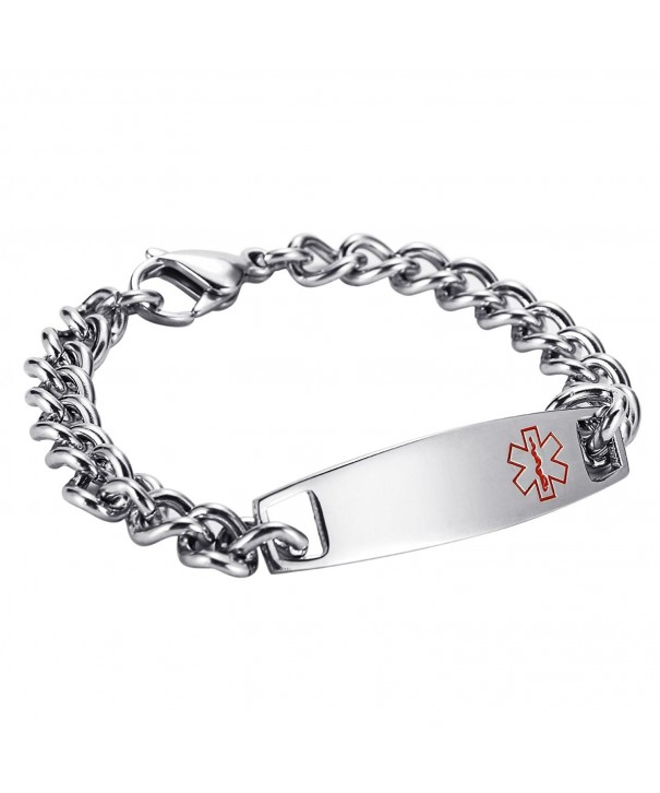 HooAMI Stainless Medical Bracelet Engraving