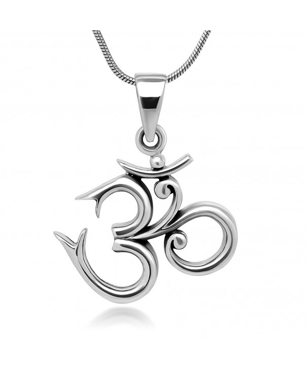 Sterling Silver Sanskrit Pendant Necklace