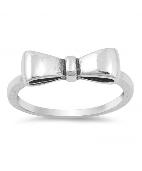 Oxidized Ribbon Fashion Sterling Silver